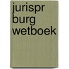 Jurispr burg wetboek by M. Dambre