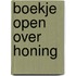 Boekje open over honing
