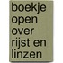 Boekje open over rijst en linzen