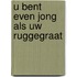 U bent even jong als uw ruggegraat