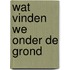 Wat vinden we onder de grond