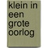 Klein in een grote oorlog