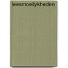 Leesmoeilykheden by Wieringa