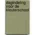 Dagindeling voor de kleuterschool