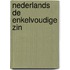 Nederlands de enkelvoudige zin