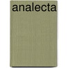 Analecta by Wodrow Robert 1679-1734