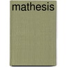 Mathesis door Pierre Monat