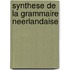 Synthese de la grammaire neerlandaise