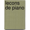 Lecons de Piano by P. Keveren