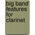 Big Band Features for Clarinet