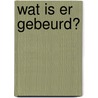 Wat is er gebeurd? door P. Boer