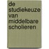 De studiekeuze van middelbare scholieren