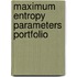 Maximum entropy parameters portfolio