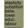 Elasticity substition betw. lower educ. labour door Onbekend