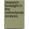 Research foresight in the netherlands analysis door Onbekend