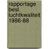 Rapportage besl. luchtkwaliteit 1986-88