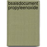 Bsaisdocument propyleenoxide by Unknown