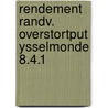 Rendement randv. overstortput ysselmonde 8.4.1 by Unknown