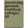 Jaarverslag geneesk. hoofdinsp. volksgez. 88 door Onbekend