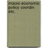 Macro-economic policy coordin etc.