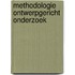 Methodologie ontwerpgericht onderzoek