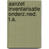 Aanzet inventarisatie onderz.ned. t.a. door Schot