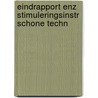 Eindrapport enz stimuleringsinstr schone techn door Onbekend
