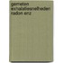 Gemeten exhalatiesnelheden radon enz