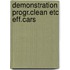 Demonstration progr.clean etc eff.cars