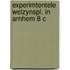 Experimtentele welzynspl. in arnhem 8 c