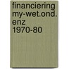 Financiering my-wet.ond. enz 1970-80 door Langedorff