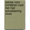 Advies voor richtlijnen voor het mer actualisering Vinex door Onbekend