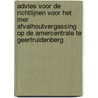 Advies voor de richtlijnen voor het MER afvalhoutvergassing op de Amercentrale te Geertruidenberg door Onbekend