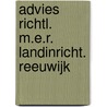 Advies richtl. m.e.r. landinricht. reeuwijk by Unknown