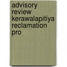 Advisory review kerawalapitiya reclamation pro by Unknown