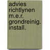 Advies richtlynen m.e.r. grondreinig. install. door Onbekend