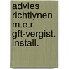 Advies richtlynen m.e.r. gft-vergist. install. door Onbekend