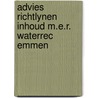 Advies richtlynen inhoud m.e.r. waterrec emmen by Unknown