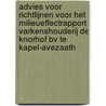 Advies voor richtlijnen voor het milieueffectrapport Varkenshouderij De Knorhof BV te Kapel-Avezaath door Commissie voor de m.e.r.
