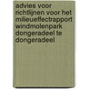 Advies voor richtlijnen voor het milieueffectrapport Windmolenpark Dongeradeel te Dongeradeel by Commissie m.e.r.