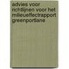 Advies voor richtlijnen voor het milieueffectrapport Greenportlane by Commissie m.e.r.