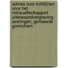 Advies voor richtlijnen voor het milieueffectrapport Uiterwaardvergraving Avelingen, gemeente Gorinchem door Commissie voor de mer
