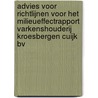 Advies voor richtlijnen voor het milieueffectrapport Varkenshouderij Kroesbergen Cuijk BV door M.E.R.