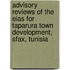 Advisory Reviews of the EIAs for Taparura Town Development, Sfax, Tunisia