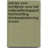 Advies voor richtlijnen voor het milieueffectrapport Herinrichting drinkwaterwinning Onnen by M.E.R.