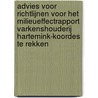 Advies voor richtlijnen voor het milieueffectrapport Varkenshouderij Hartemink-Koordes te Rekken by Commissie voor de m.e.r.