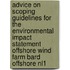 Advice on Scoping Guidelines for the Environmental Impact Statement Offshore Wind Farm BARD Offshore NL1
