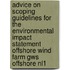 Advice on Scoping Guidelines for the Environmental Impact Statement Offshore Wind Farm GWS Offshore NL1