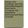 Advies voor richtlijnen voor het milieueffectrapport Thermische conversie van stapelbare pluimveemest BMC Moerdijk door Commissie m.e.r.