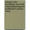 Advies voor richtlijnen voor het milieueffectrapport Peilbesluit Veerse Meer door Commissie voor de m.e.r.